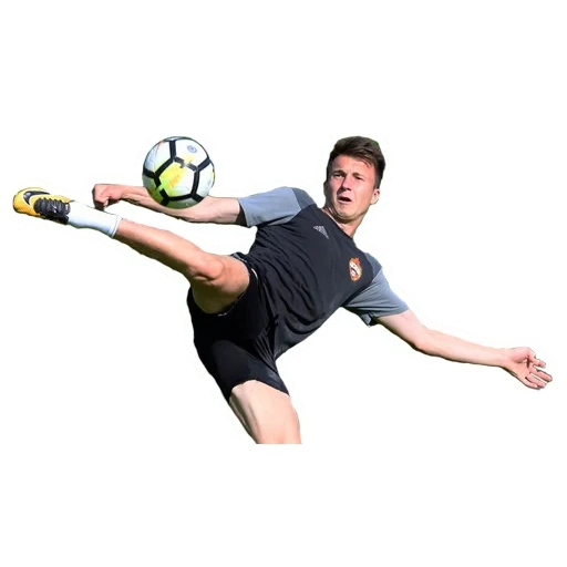 fussball, football player, sport fußball, fußballspieler ohne ball, transparenter hintergrund fußballer