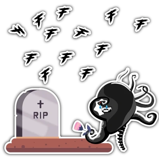 seal, terrible, expression pack, rip gravestone vector