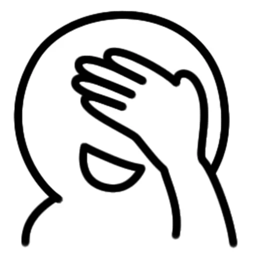 fesibalm, facepalm, handsymbol, handsymbol, facepalm ikone