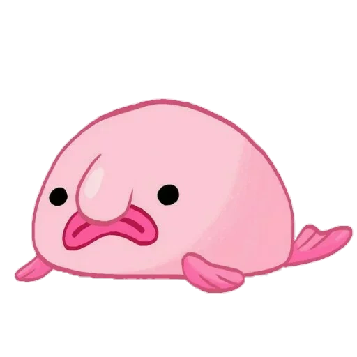 un jouet, chute de poisson, le poisson est sucré, blobfish stardew, le poisson est un dessin animé