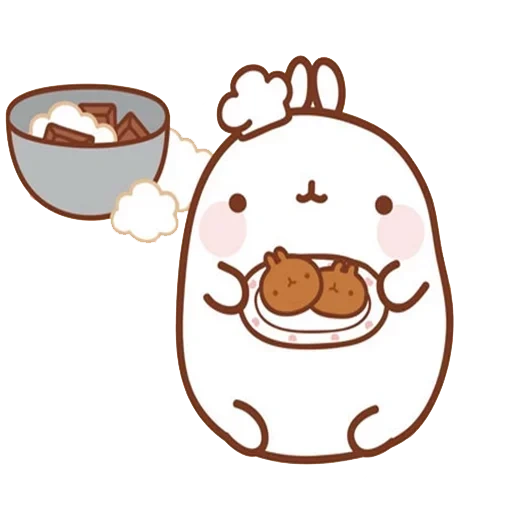moland, kaninchenmoland, sryzovka moland, essen süße zeichnungen, süße kawaii zeichnungen