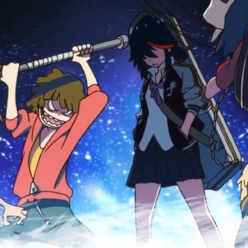 art de l'anime, kill la kill, tuer ou mourir, personnages d'anime, moments intéressants à kilrakil