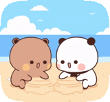 panda bear, cute drawings, the animals are cute, white bear kawaii, dear drawings are cute