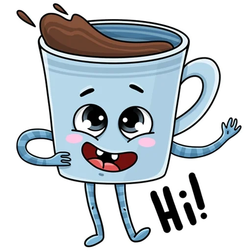 caffè, la coppa, tazze di caffè, personaggi caffè