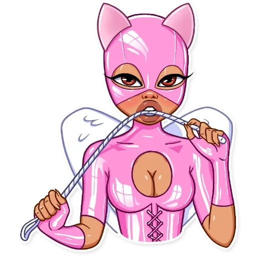 people, doja cat, cat mask, female cat cartoon