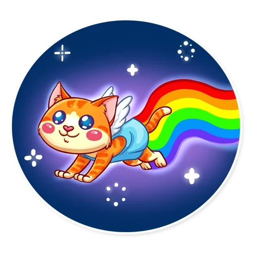 cat, cat, year cat, cat cupid, rainbow cat