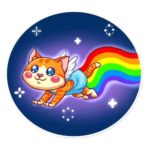 cat, cats, année cat, cupidon le chat, chat arc-en-ciel