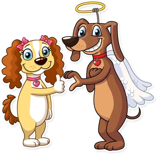 cão, cão, cartoon de cachorro, cupido de cachorro, lady tramp dogs