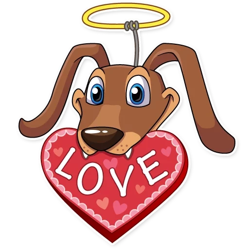 love, dog love, halo dog, cupid the dog