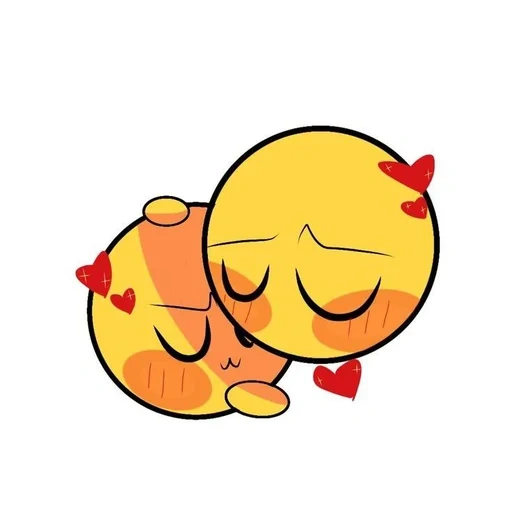 anime, emoji ist süß, schöne emoticons, smiley kuss, desenhos emoji liebe