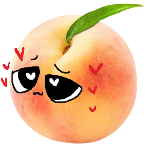 buah persik, orang, jahat persik, paket emoji digi, wajah tersenyum manis