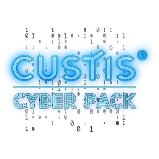 cyber, text, custis, logo design