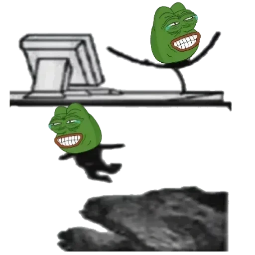 pepe mad, frog pepe, memes, pepe death, neet indicates the caretaker meme