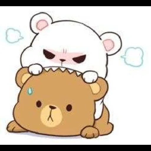 gambar kawaii, milk mocha bear, gambar kawaii yang lucu, gambar sayang itu lucu, dear bear srisovka