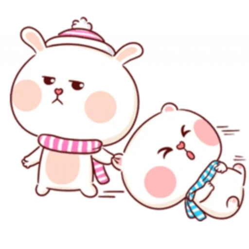 kawaii, modello carino, tuagom puffy bear, carino kawai pittura, tuagom puffy bear and rabbit