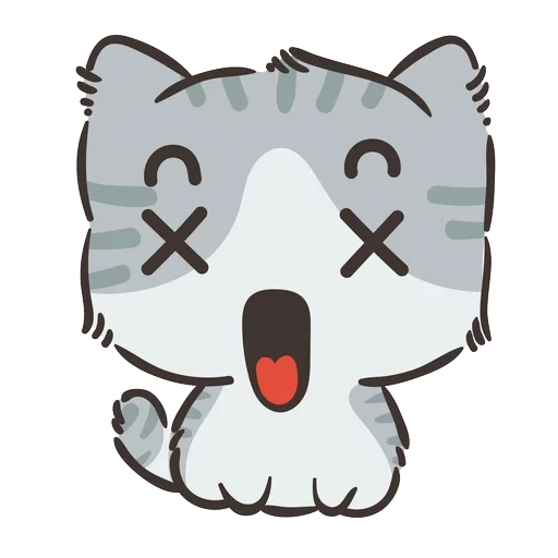 seal, shy, bai guojun xiaohei, expression pack cartoon cat