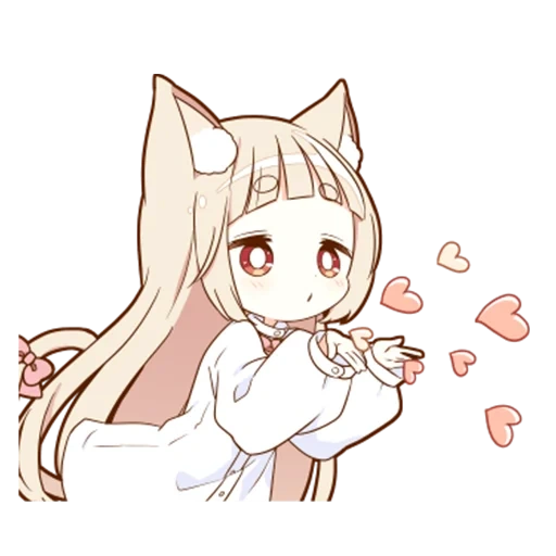 nekochan, die kunst von kavai, anime girl, adorable fox anime, cute bewegung comic