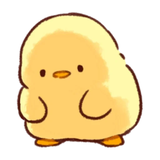 attelle, un joli motif, soft and cute chick, soft and cute chick emoji