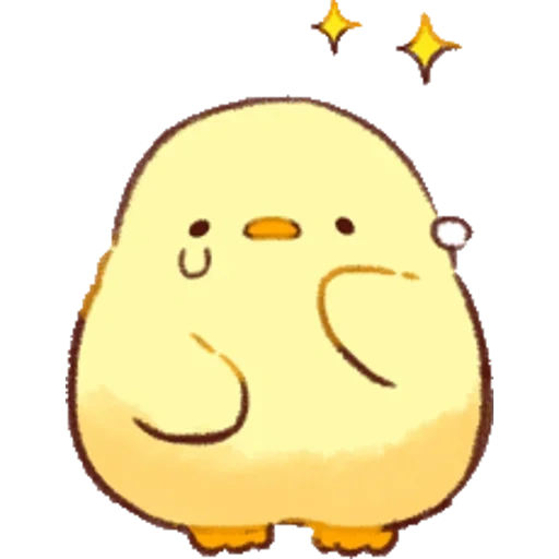 un joli motif, soft and cute chick, doux poussin mignon, soft and cute chick emoji