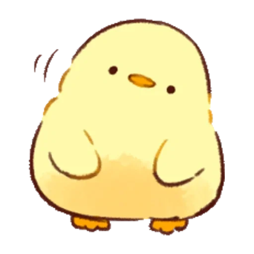 poulet, soft and cute chick, doux poussin mignon, soft and cute chick emoji