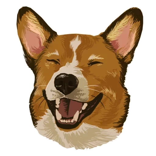 вельш корги стикеры, корги, корги морда вектор, stickers telegram корги, корги морда