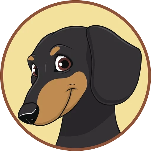 dachshund, anjing hari, vektor dachshund, stiker dachshund, vektor hari hari