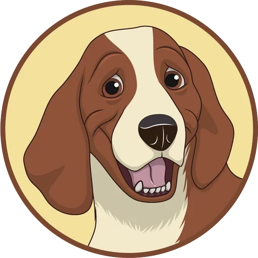 dog, the hound, haustiere, cartoon dog, hund basset-mustervektor