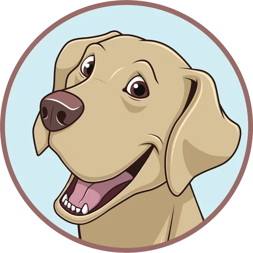 dog, cane, gli artigli, cartoon labrador, golden retriever