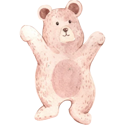 медведь, медвежонок, медведь милый, розовый медведь, коричневый медведь