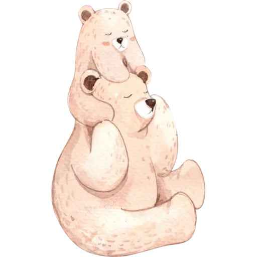 медведь, мишка белый, белый медведь, мишка обнимает, медведь прикольный