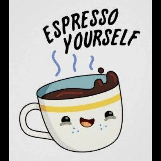 чашка, каваи кофе, кавайный чай, милые рисунки, кофе кавай векторы
