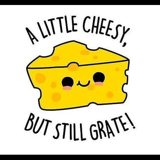 cheese, сыр каваи, cheese puns, кавайный сыр, рисунки кавай