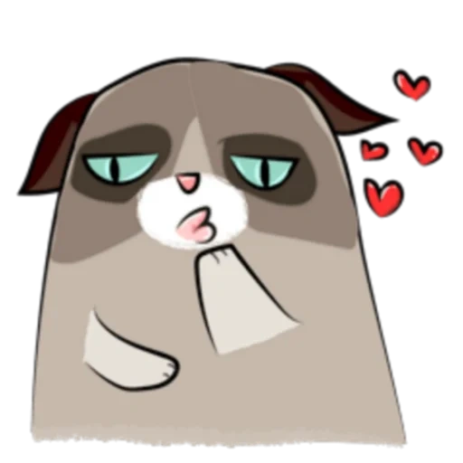 Cute Grumpy Ca — Whatsapp Stickers Pack 