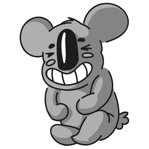 koala, piada, cru, rato