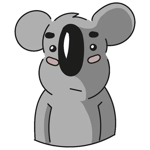 koala, candaan, koala, anime koala, menggambar koala lucu