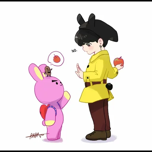 чиби, vkook fanart, чиби бтс bt21, bts чиби jinkook, персонаж чонгука bt21