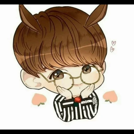 bts chibi, jung jungkook, anak laki laki bangtan, chibi bts chonguk, gambar bct kartun jungkook