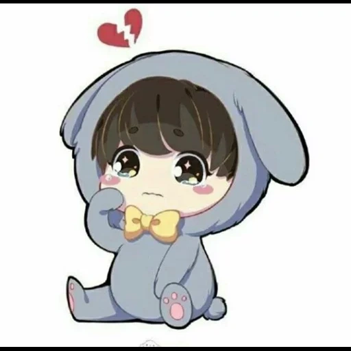 foto, jung jungkook, chibi chonguk, chibik jung jungkook, chibiki bts jungkook