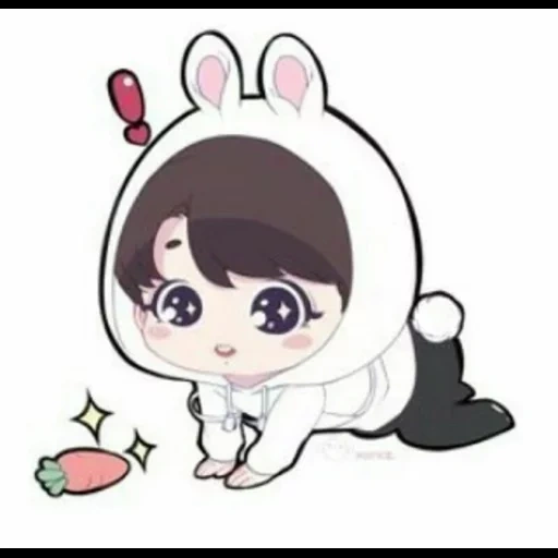 bts chibi, jung jungkook, chibi lucu, chibi chonguk, chibi bts chonguk