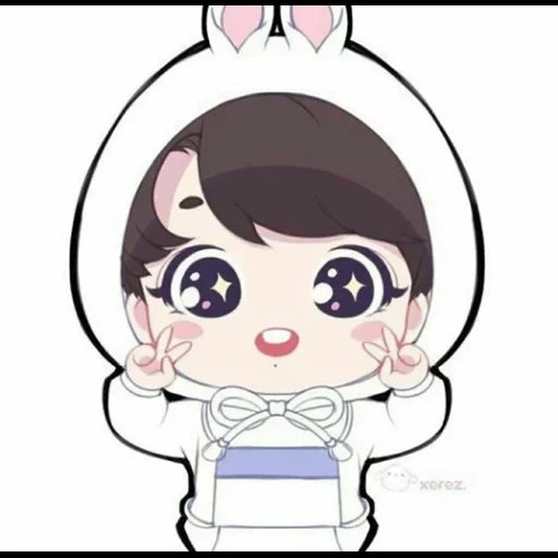 jung jungkook, jungkook chibi, chibi bts chonguk, jungkook chibi style 2021, bts chonguk chibi joyeux anniversaire