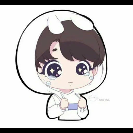 bts chibi, jungkook chibi, chibi bts chonguk, kawaii cat 99 plum, bts chonguk chibi feliz aniversário