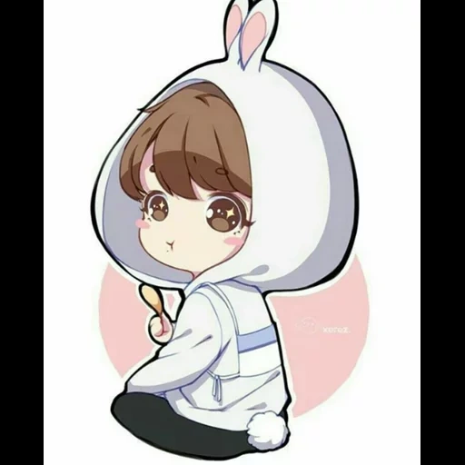 bts chibi, jung jungkook, chibi chonguk, chibi bts chonguk, animais chibi yuki bts