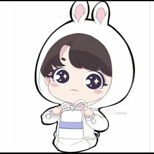 chibi, chibi bts, jungkook chibi, dessins chibi, chibi bts chonguk