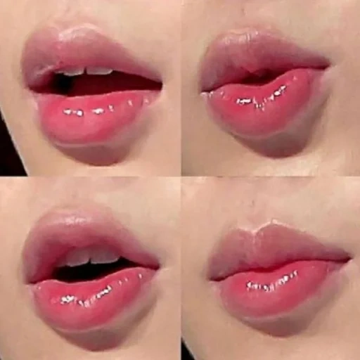 labbra e labbra, labbra rossa, labbra rosa, le labbra sono belle, le labbra di qi min bts
