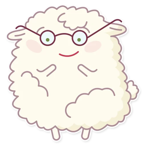 borrego, borrego, amo ovelhas, cordeiro fofo, adesivos ovelhas fofas