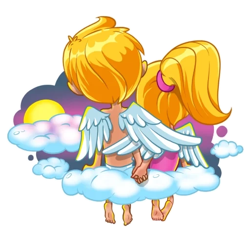 ange, john eve, anges, ange emoji, illustration d'ange