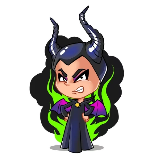 malfaisant, lol maléfique, chibi villains disney, vkontakte maléfique