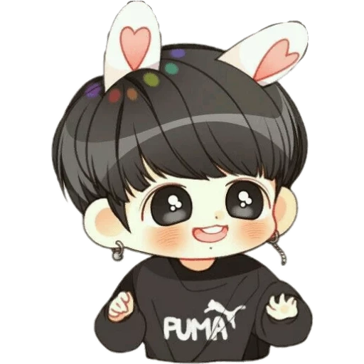 grupo júnior à prova de balas chibi, bts de chibi, zheng zhongguo, chong guke chibi, chibi bts chongguo