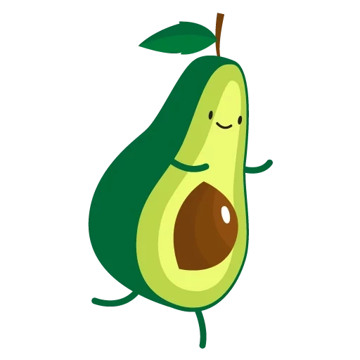 avocado, l'avocado è dolce, triste avocado, cartoon di avocado, avocado disegni carini
