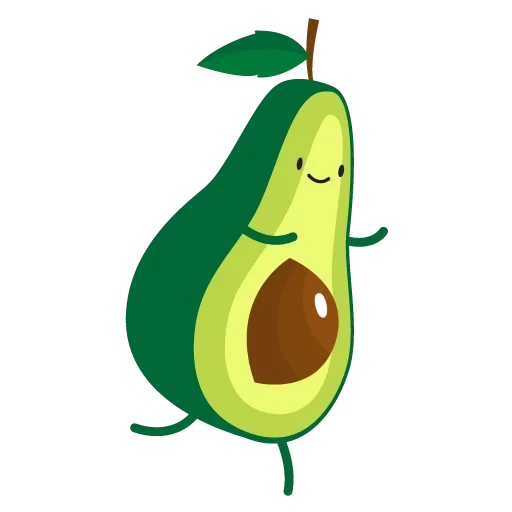 palta, el aguacate es dulce, aguacate triste, caricatura de aguacate, aguacate lindo dibujos